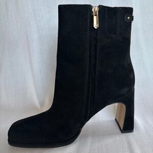 Sam Edelman Irie black suede ankle boot size 9.5 medium women’s.